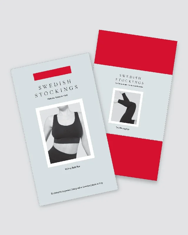 Softwear Set Tyra Leggings & Wilma Soft Bra Red Cozy Workout Performance Leggings