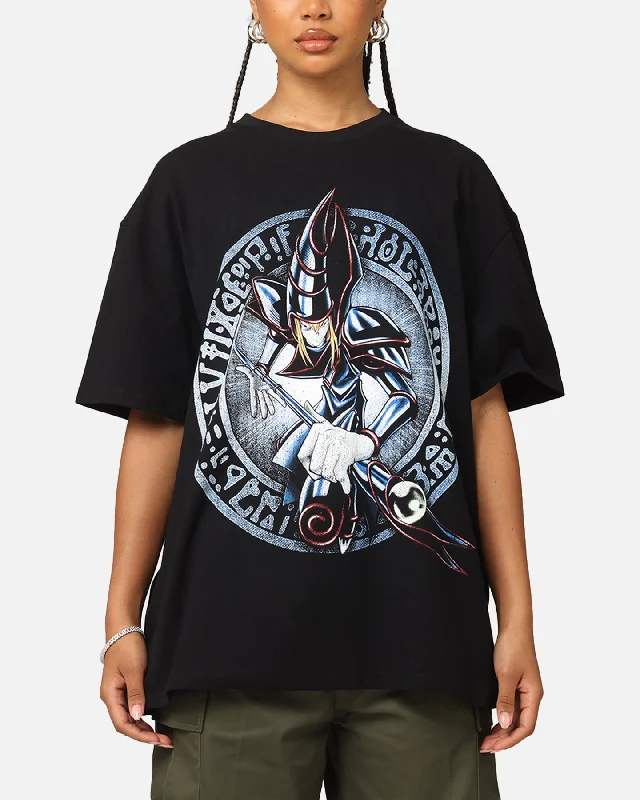 Goat Crew X Yu-Gi-Oh! Dark Magician Card Heavyweight T-Shirt Black Hooded Caped Shawl Collar