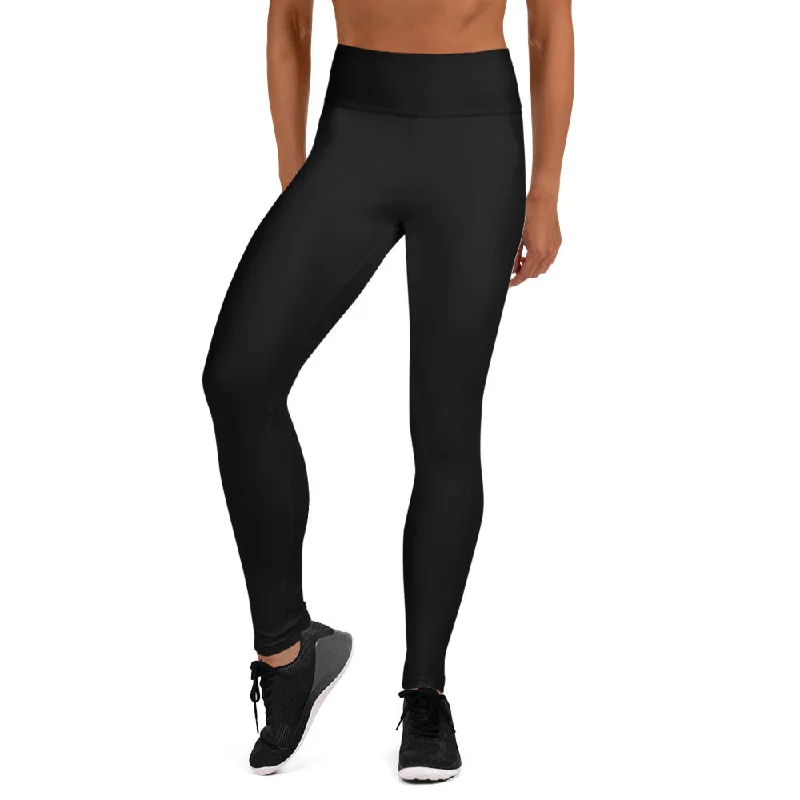 Solid Black Women's Tights, Black Solid Color Women's Comfy Stretchy Yoga Leggings Pants- Made in USA Stylish Lightweight Leggings Solid Black Women's Tights, Black Solid Color Women's Comfy Stretchy Yoga Leggings Pants- Made in USA Stylish Lightweight Leggings