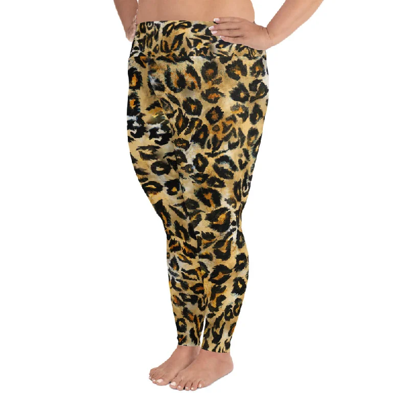 Leopard Print Plus Size Leggings, Women's Animal Print Long Yoga Pants-Made in USA/EU Comfortable Cold Weather Leggings Leopard Print Plus Size Leggings, Women's Animal Print Long Yoga Pants-Made in USA/EU Comfortable Cold Weather Leggings