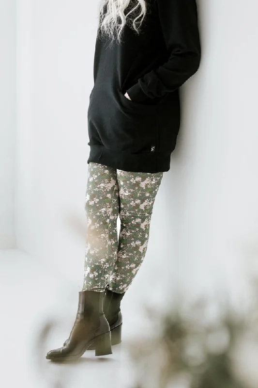 Aamukaste Leggings Green Stylish Camo Print Leggings