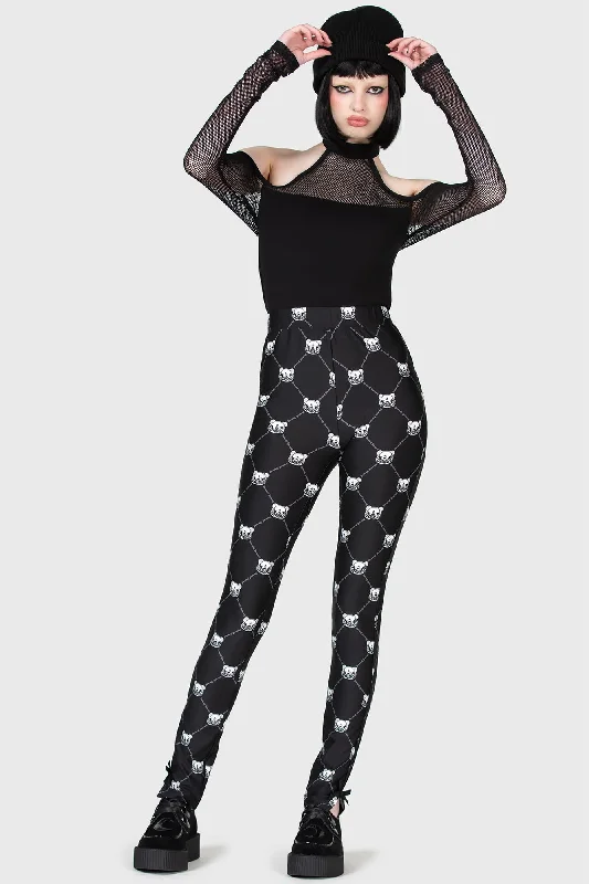 Bone To Pick Leggings Trendy Cut-Out Activewear Leggings