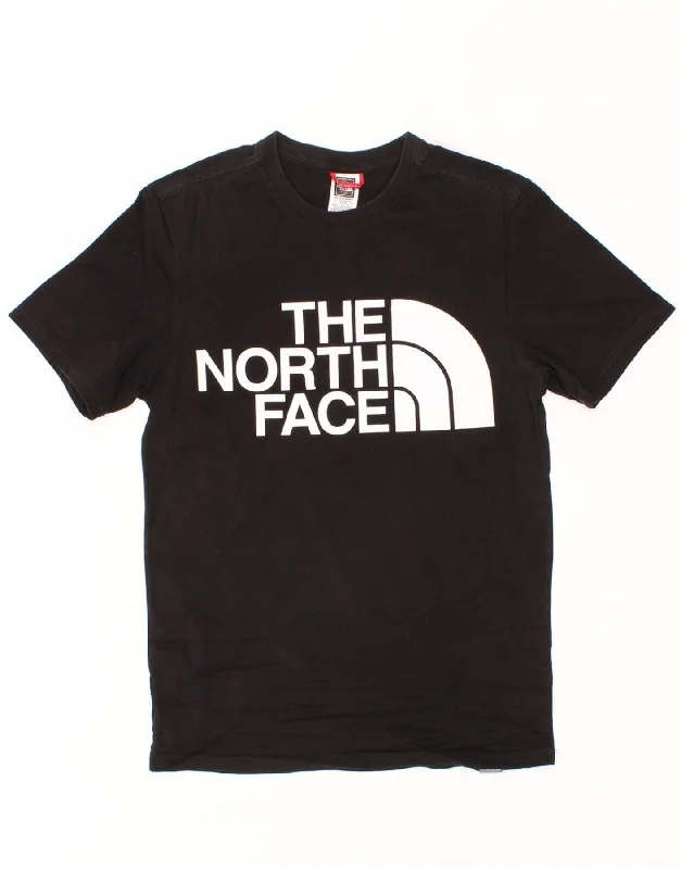 THE NORTH FACE Mens Graphic T-Shirt Top XS Black Welt Pockets Slit Pockets