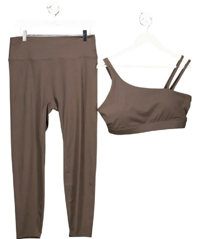 Adanola Brown Ultimate Asymmetric Double Strap Bra & Ultimate Leggings UK XXL Comfortable Power Mesh Leggings Adanola Brown Ultimate Asymmetric Double Strap Bra & Ultimate Leggings UK XXL Comfortable Power Mesh Leggings