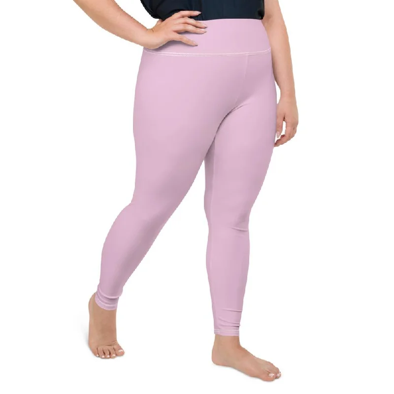 Light Ballet Pink Plus Size Leggings, Solid Color Print Women's Pastel Tights- Made in USA/EU Trendy Polka Dot Leggings Light Ballet Pink Plus Size Leggings, Solid Color Print Women's Pastel Tights- Made in USA/EU Trendy Polka Dot Leggings