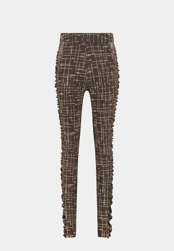 DAILY PAPER Rania Leggings - Brown Stylish Lightweight Leggings