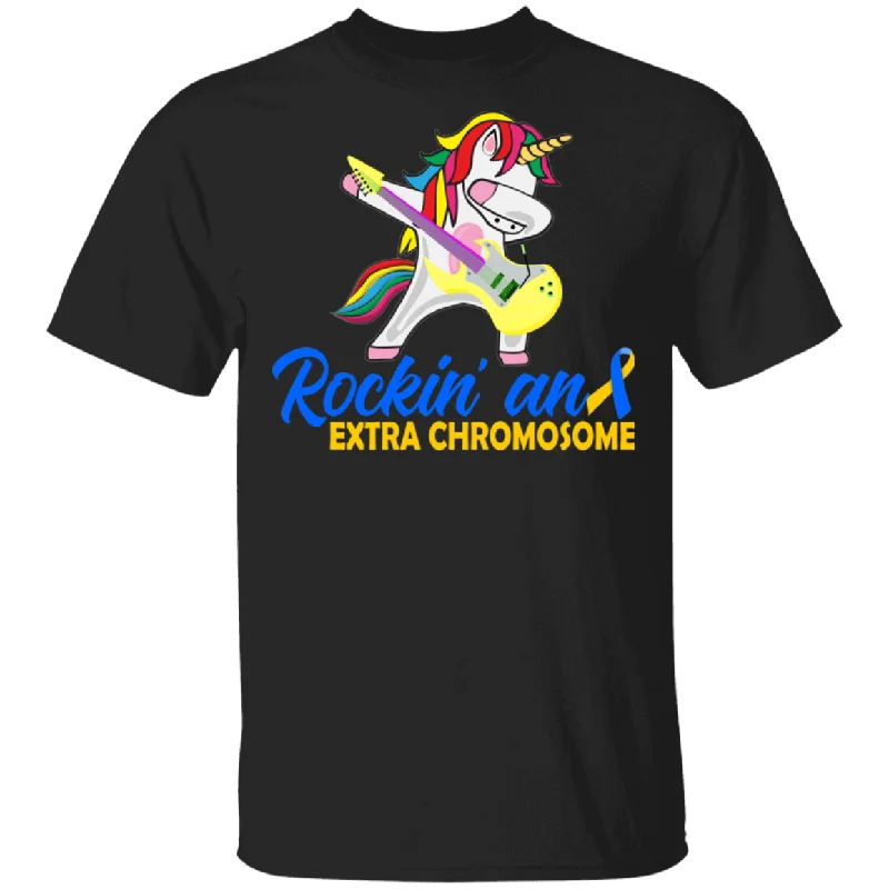 Rockin' And Extra Chromosome Down Syndrome Awareness Gifts T-Shirt Mesh Canvas Denim Rockin' And Extra Chromosome Down Syndrome Awareness Gifts T-Shirt Mesh Canvas Denim
