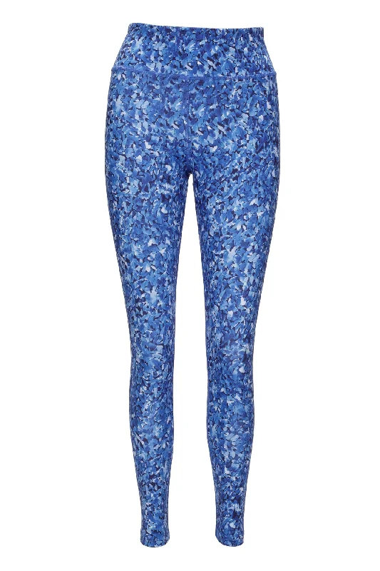 Out Of The Blue  - Eco-Friendly Ditzy Print Yoga Leggings Stylish Sporty Performance Leggings