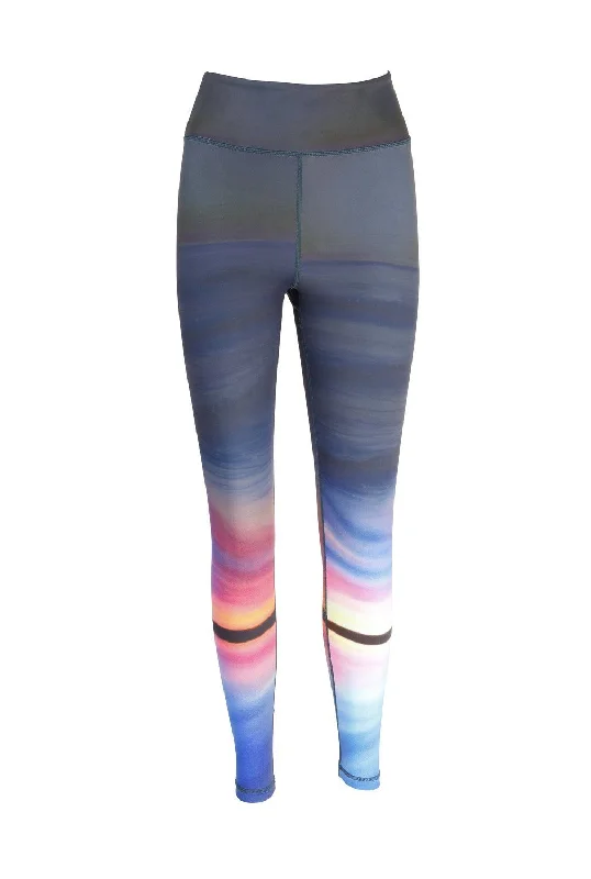 Horizen Patterned Yoga Leggings Fashionable Fitted Workout Leggings