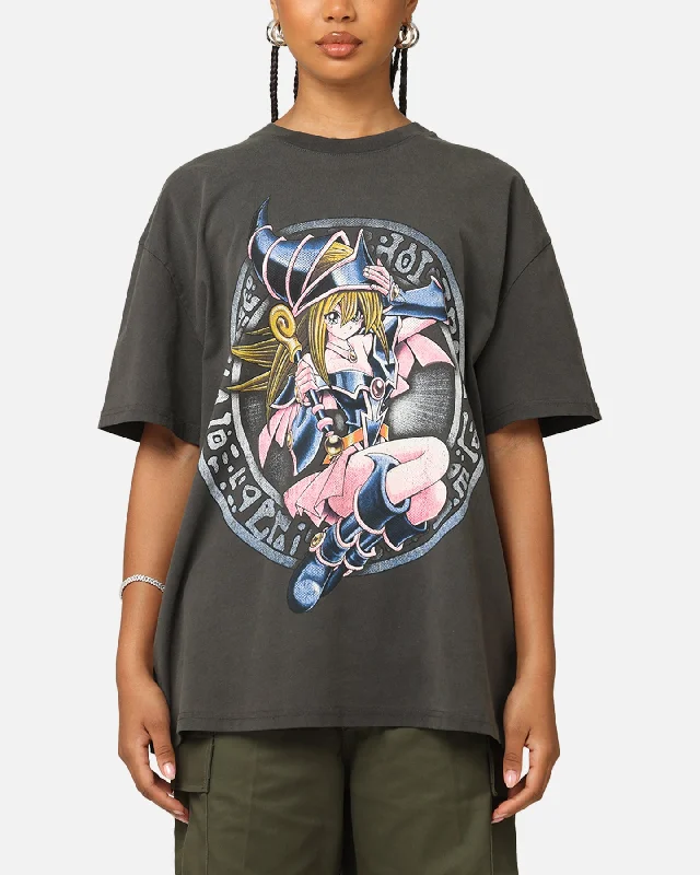 Goat Crew X Yu-Gi-Oh! Dark Magician Girl Card Heavyweight T-Shirt Black Wash Welt Pockets Slit Pockets Flap Pockets