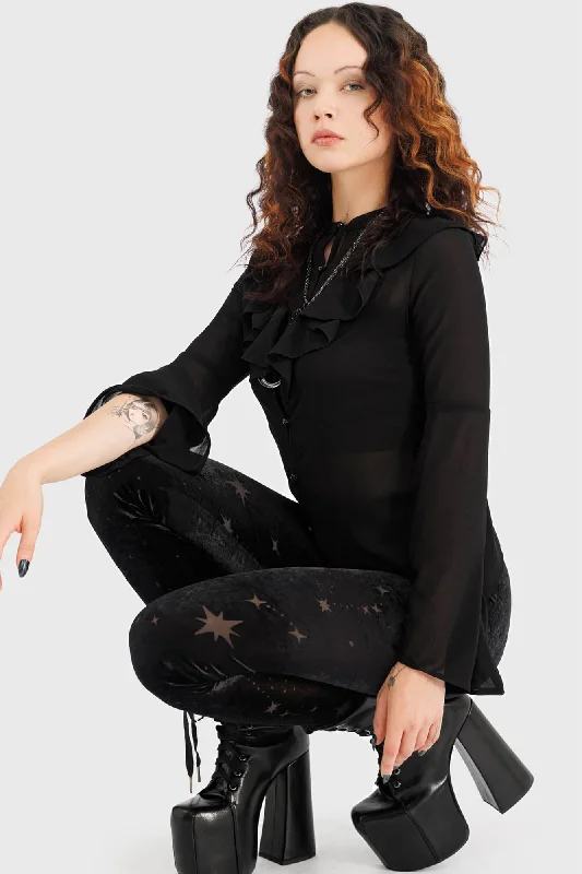 Coma Star Leggings Comfortable Ribbed Sports Leggings