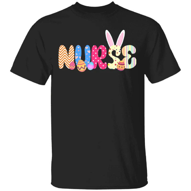 Bunny Nurse Funny Rabbit Bunny Eggs Easter Day Matching Shirt For Men Women Nurse Gifts T-Shirt Sequined Glittery Shiny