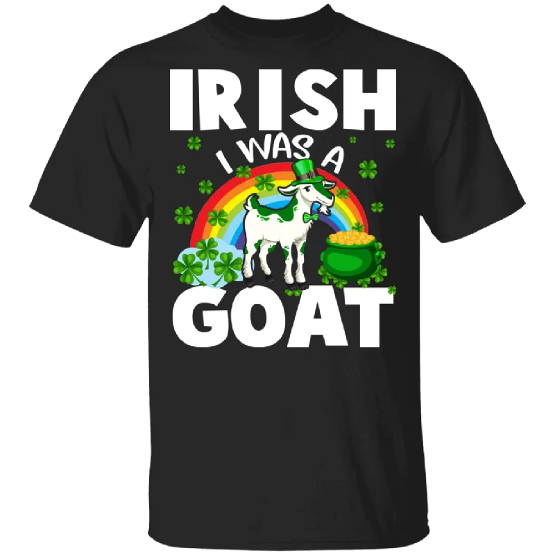 Irish I Was A Goat Leprechaun St Patrick's Day T-Shirt Knit Fabric Woven Fabric Fleece Fabric