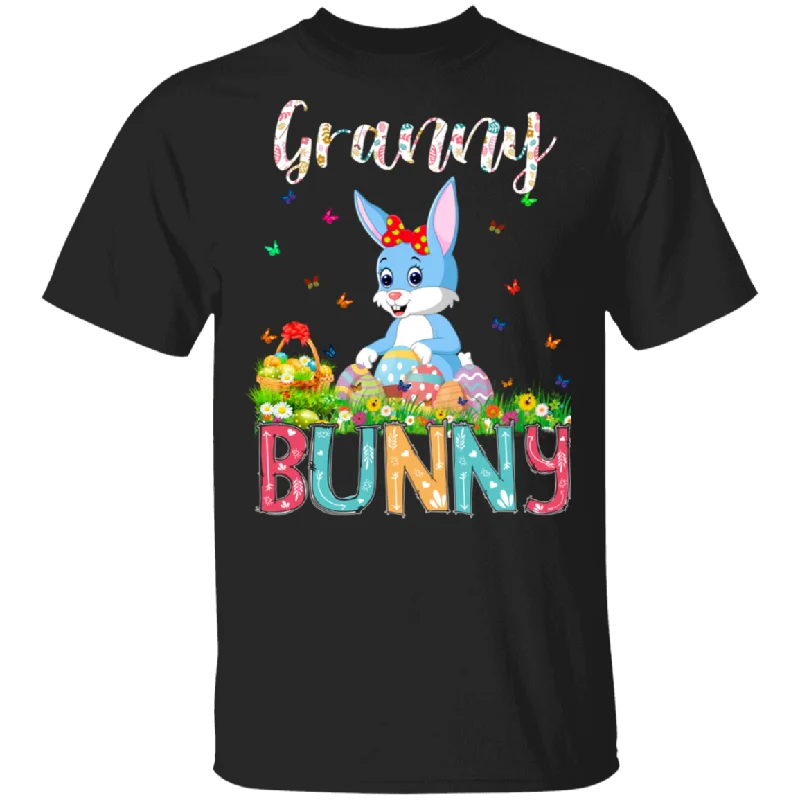 Granny Bunny Funny Rabbit Bunny Eggs Easter Day Matching Shirt For Family Women Grandma Gigi Gifts T-Shirt Mesh Blend Leather Blend Suede Blend
