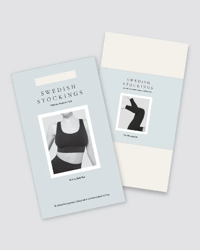 Softwear Set Tyra Leggings & Wilma Soft Bra White Stylish High-Waisted Leggings