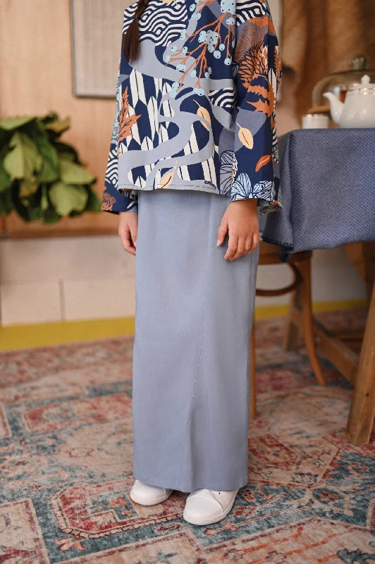 The Tanah Glory Skirt - Pigeon Blue mini skirt trendy