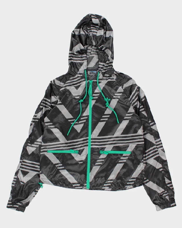 Adidas Pattern Anorak Jacket - S Zippered Jacket Buttoned Jacket Snapped Jacket
