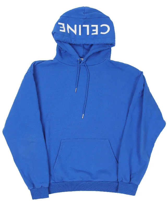 Cotton Hoodie Hoodie with Frayed Bohemian Relaxed