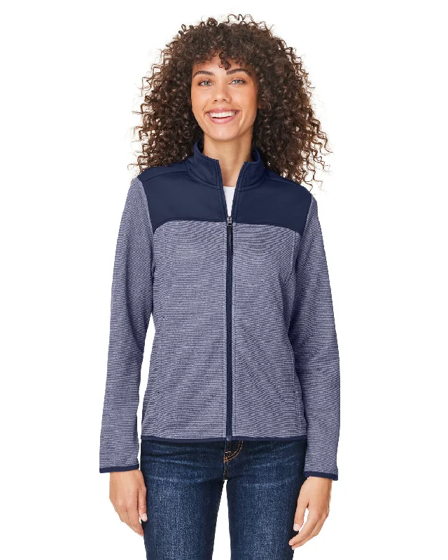 CORE365 CE74W Ladies' Venture Heathered Stripe Hybrid Jacket Striped Jacket Polka Dot Jacket Floral Jacket CORE365 CE74W Ladies' Venture Heathered Stripe Hybrid Jacket Striped Jacket Polka Dot Jacket Floral Jacket