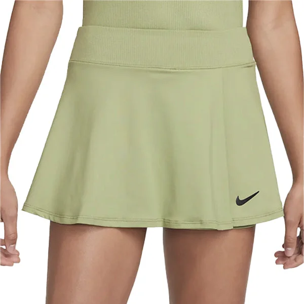 Nike Court Dri-Fit Victory Flouncy Tennis Skirt (Women's) - Alligator/Black wool skirt warm