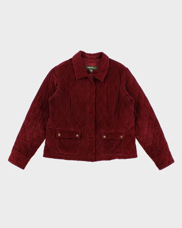 Eddie Bauer Red Corduroy Jacket - L Herringbone Jacket Houndstooth Jacket Plaid Jacket Eddie Bauer Red Corduroy Jacket - L Herringbone Jacket Houndstooth Jacket Plaid Jacket