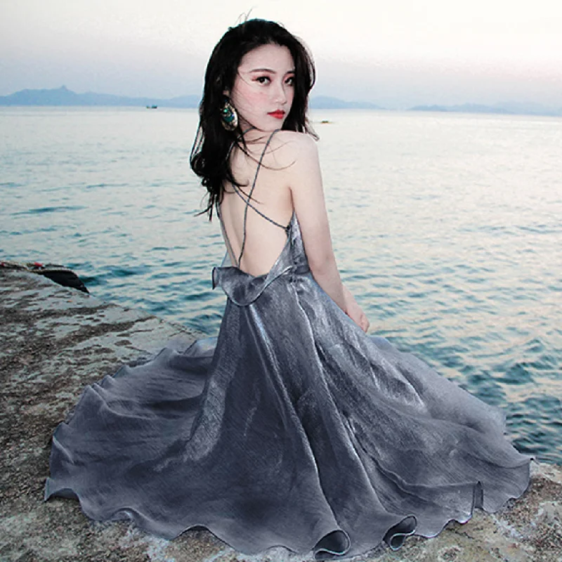 New Arrival Spaghetti Straps A-Line Backless Knee-Length Homecoming Dresses, KX323 Tunics Evening elegant