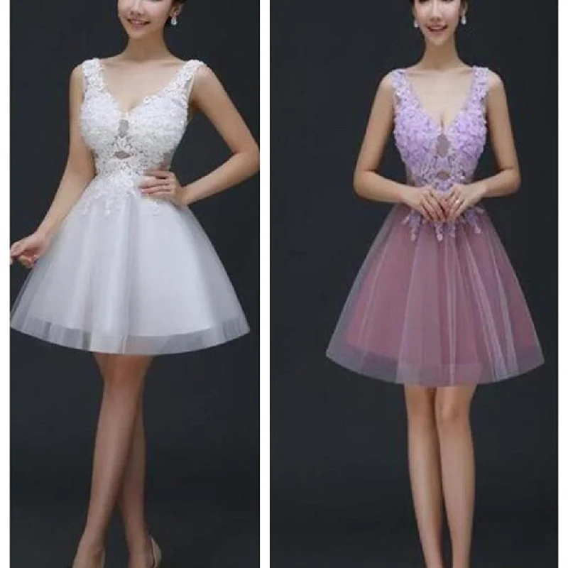 Short lace cute tight see through sexy charming unique style homecoming prom gowns dress,BD0066 Tunics Timeless classic