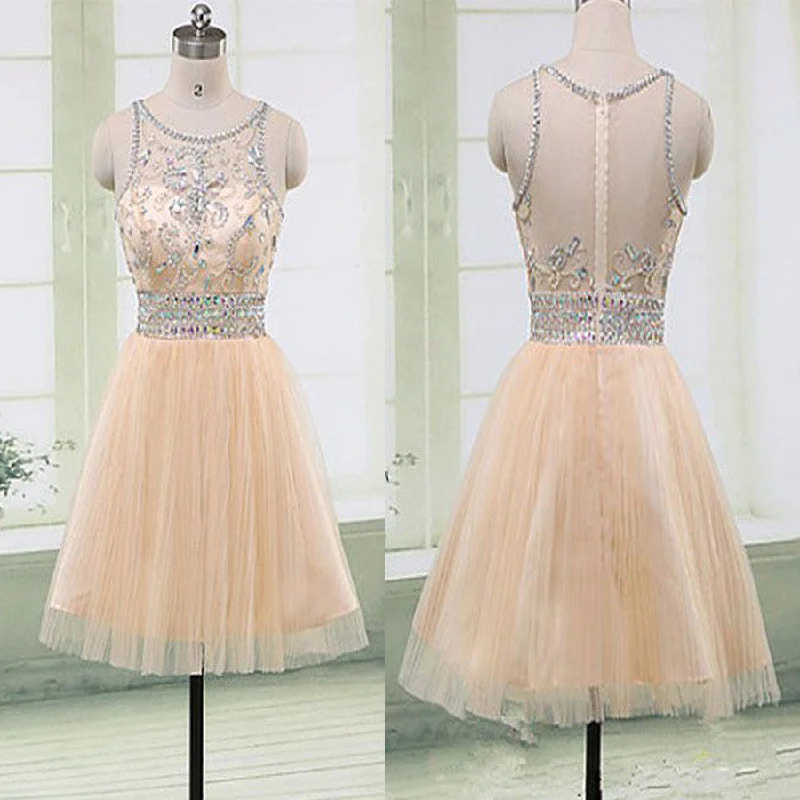 Blush pink Gorgeous beaded elegant fashion cute homecoming prom gown dresses,BD00189 Tunics Sale discount
