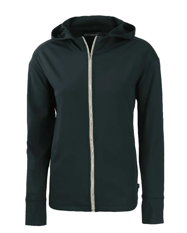 Cutter & Buck - Women's Daybreak Recycled Full-Zip Hoodie Hoodie with Hem Drawcord Adjustable Customizable