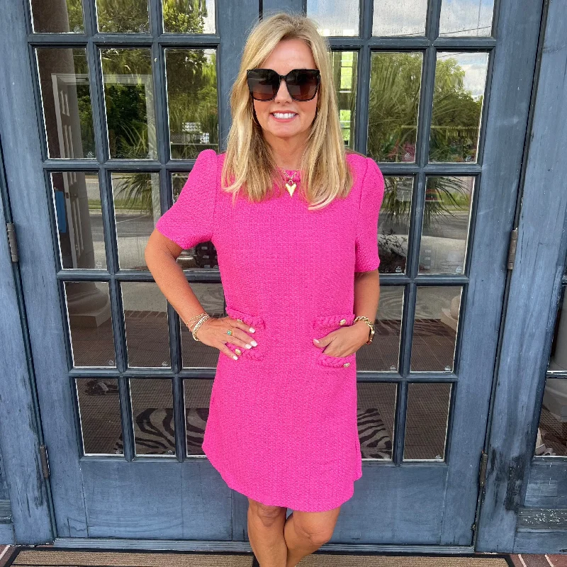 Jackie Tweed Dress | Pink Tunics Hiking breathable