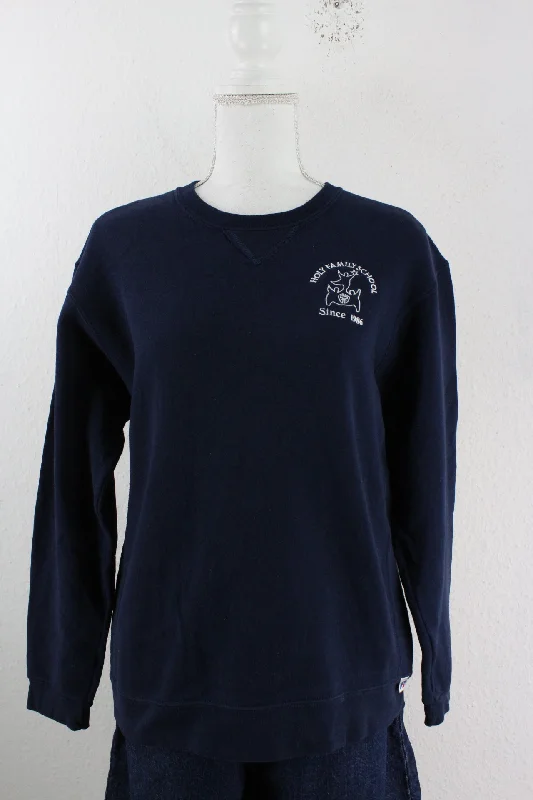 Vintage Holy Family School Sweatshirt (XL) Hoodie with Drawcord Adjustable Secure