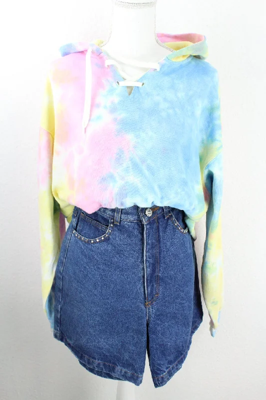 Vintage Exist Batik Hoodie (XL) Hoodie with Pocket Utility Practical