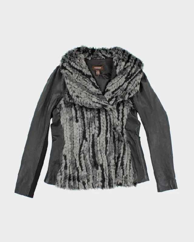 Vintage Danier Leather Faux Fur Jacket - M Print Jacket Jacquard Jacket Embroidered Jacket Vintage Danier Leather Faux Fur Jacket - M Print Jacket Jacquard Jacket Embroidered Jacket