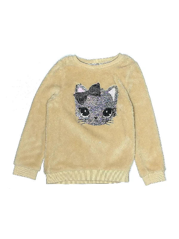Sweatshirt Hoodie with Elastic Cuffs Stretchable Comfortable