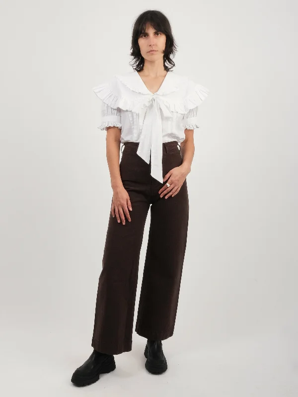 Raisin Sailor Pants Trendy Velvet Pants