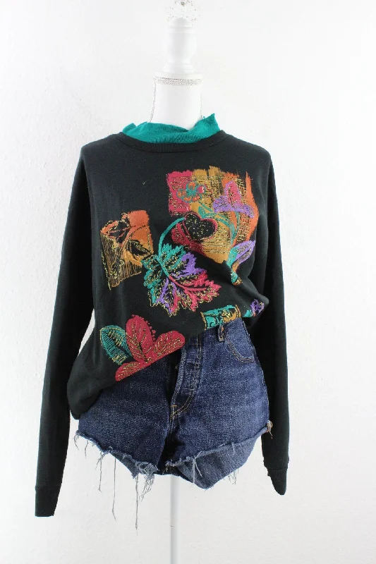 Vintage Art Sweatshirt (XL) Hoodie with Print Artistic Unique