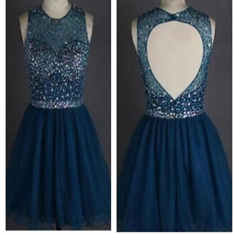 Popular sparkly open back freshman homecoming prom gowns dress,BD0077 Tunics Practical easy-care