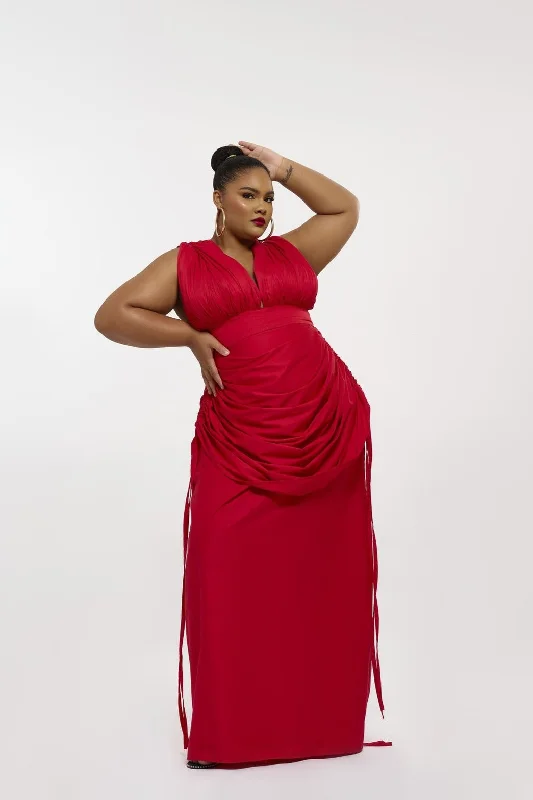 Deola dress Cowl Neckline Elegant