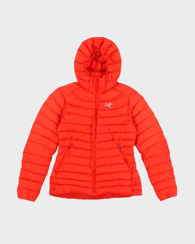 Arc'teryx Orange Puffer Jacket - S Embroidered Jacket Appliqued Jacket Beaded Jacket Arc'teryx Orange Puffer Jacket - S Embroidered Jacket Appliqued Jacket Beaded Jacket