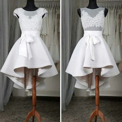 New Design Sexy See through Lace High Low homecoming prom dresses,  CM0001 Tunics Long Elegant