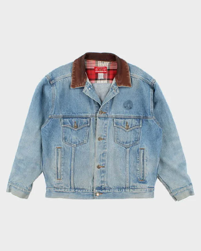 Vintage 80s/90s Marlboro Country Store Denim Jacket - M Zippered Front Buttoned Front Snap Front Vintage 80s/90s Marlboro Country Store Denim Jacket - M Zippered Front Buttoned Front Snap Front