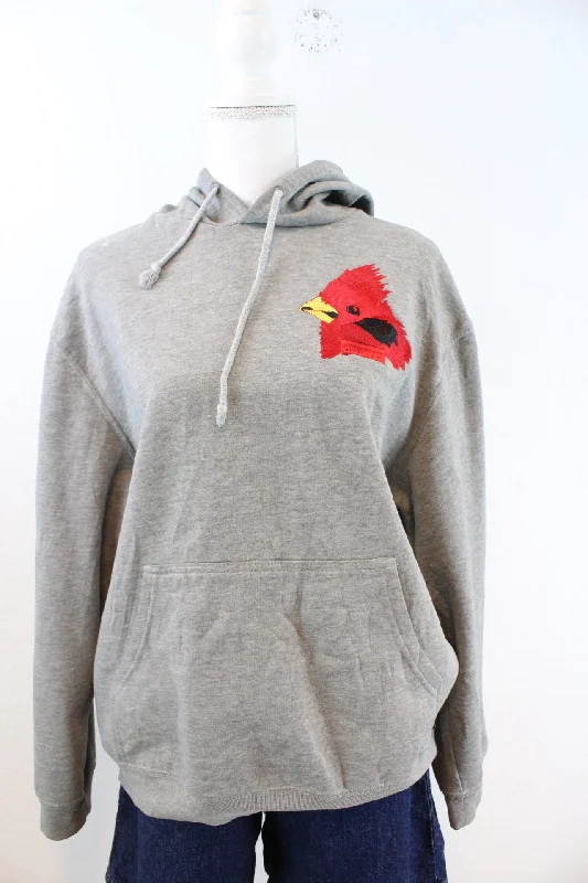 Vintage Bird Hoodie (L) Hoodie with Earth Tones Natural Calm