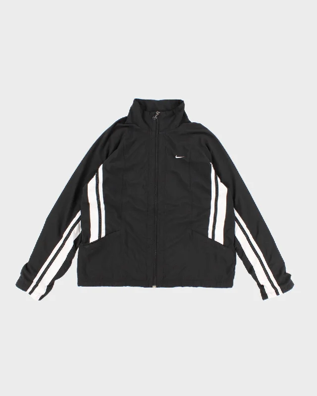 Womens Black Nike Sports Jacket - L Wool Jacket Cashmere Jacket Tweed Jacket