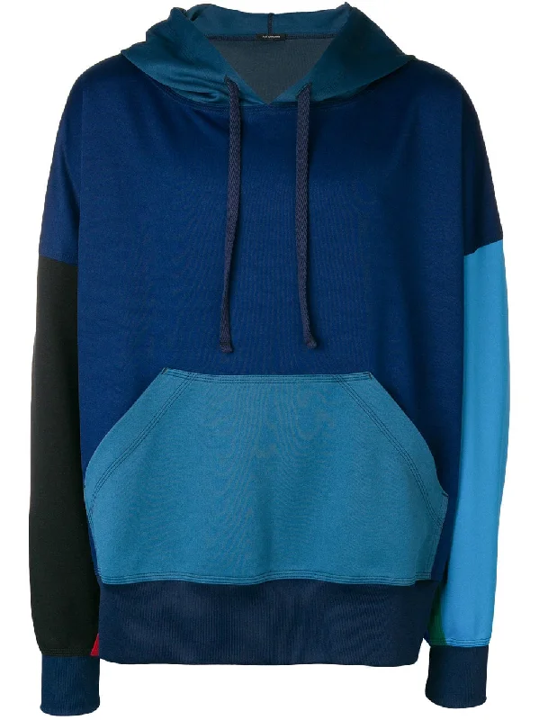 color-blocked hoodie Hoodie with Rolled Sleeves Casual Relaxed