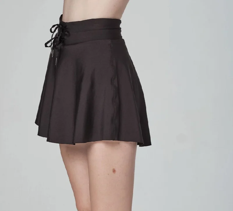 Knot Really Black Skirt relaxed fit skirt