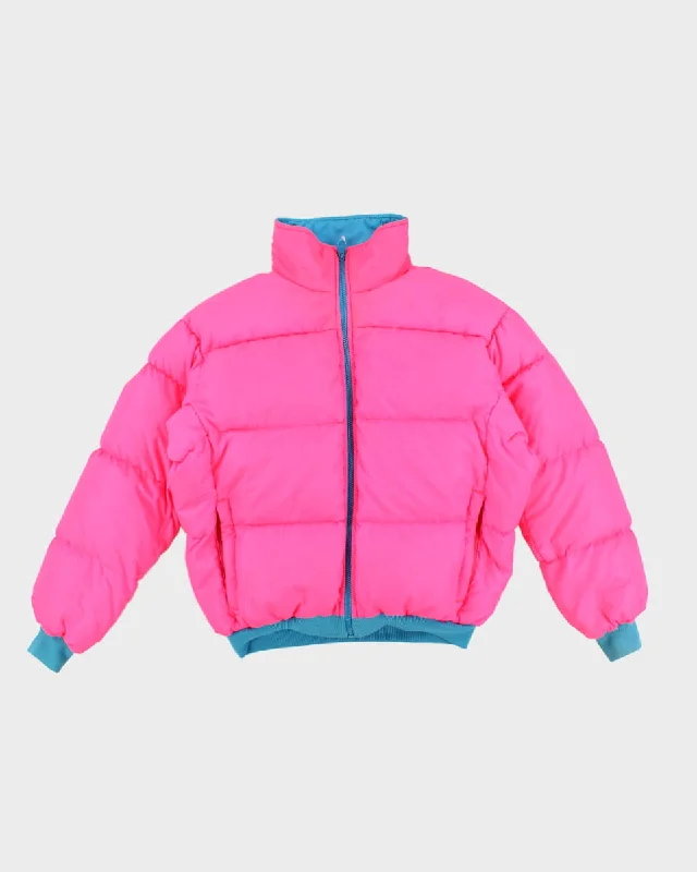Vintage Columbia Reversible Pink/Blue Puffer Jacket - L Rayon Jacket Velvet Jacket Corduroy Jacket Vintage Columbia Reversible Pink/Blue Puffer Jacket - L Rayon Jacket Velvet Jacket Corduroy Jacket