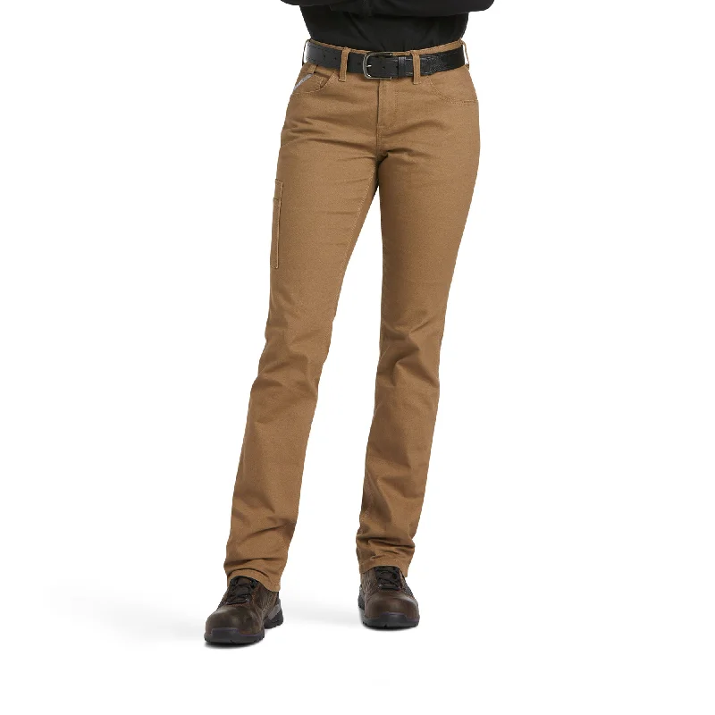 Ariat® Ladies Rebar DuraStretch Made Tough Field Khaki Pant 10039150 Fashionable Tapered Leg Pants