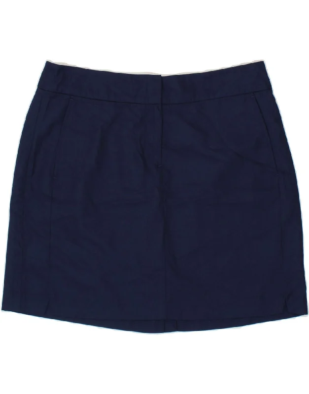 IZOD Womens Mini Skirt US 8 Medium W30  Navy Blue Polyester vintage skirt charm