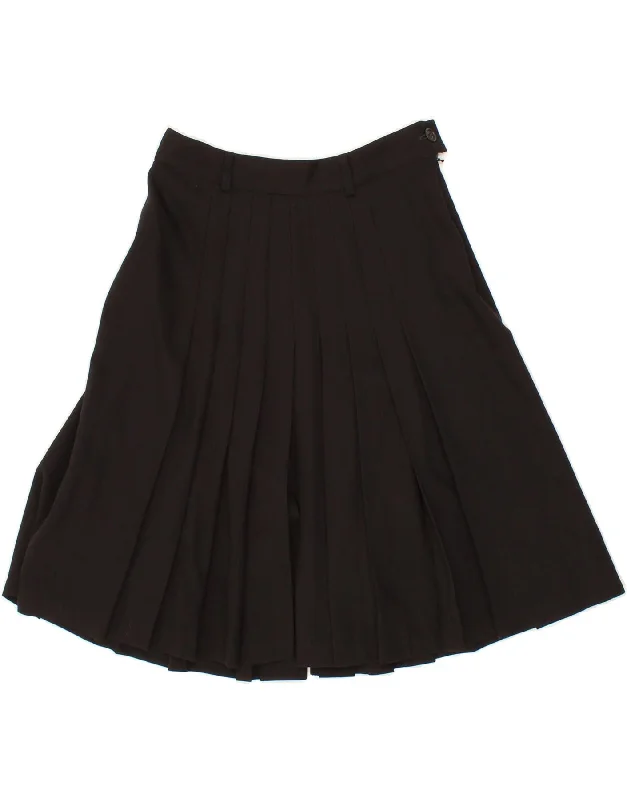 MAX MARA Womens High Waist Pegged A-Line Skirt UK 14 Large W30 Black chiffon skirt airy