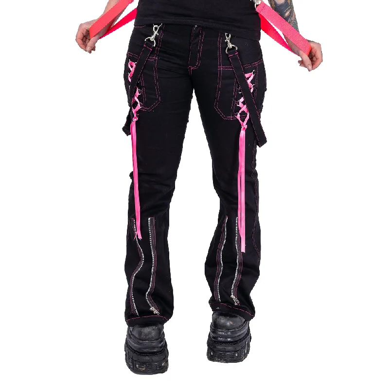 FUSE PANTS - BLACK/PINK Fashionable Sporty Pants